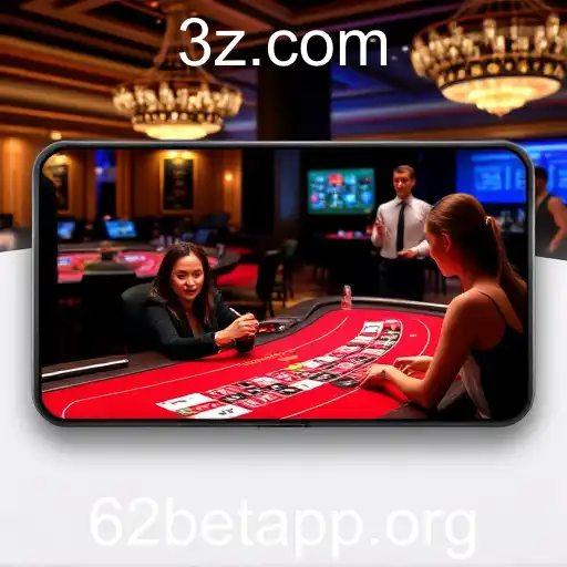 Experiência Imersiva com Cassino ao Vivo na 62bet APP